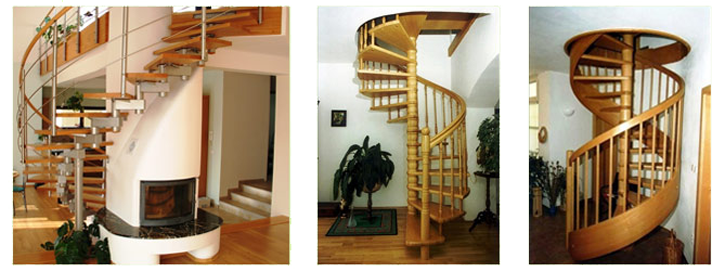 Interiérové točité schodiště